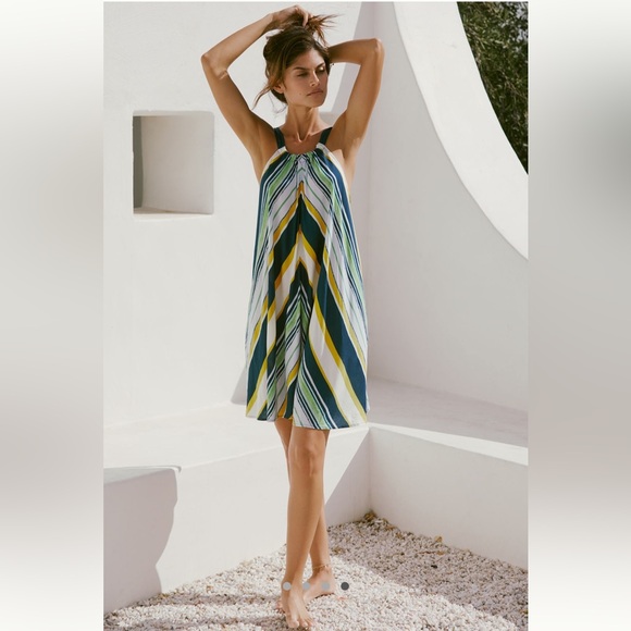 Anthropologie Dresses & Skirts - ANTHROPOLOGIE Halter Bow Back Mini Dress Size XS